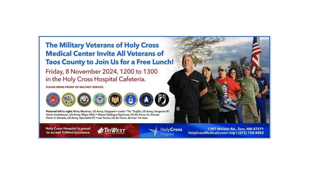 Free lunch for veterans at Holy Cross Hospital